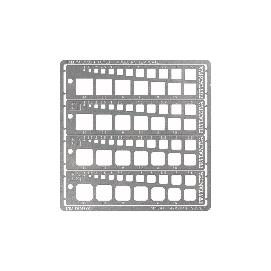 Modeling Template Square 1-10 mm
