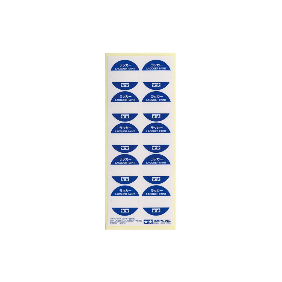 Cap Labels (Lacquer Paints)