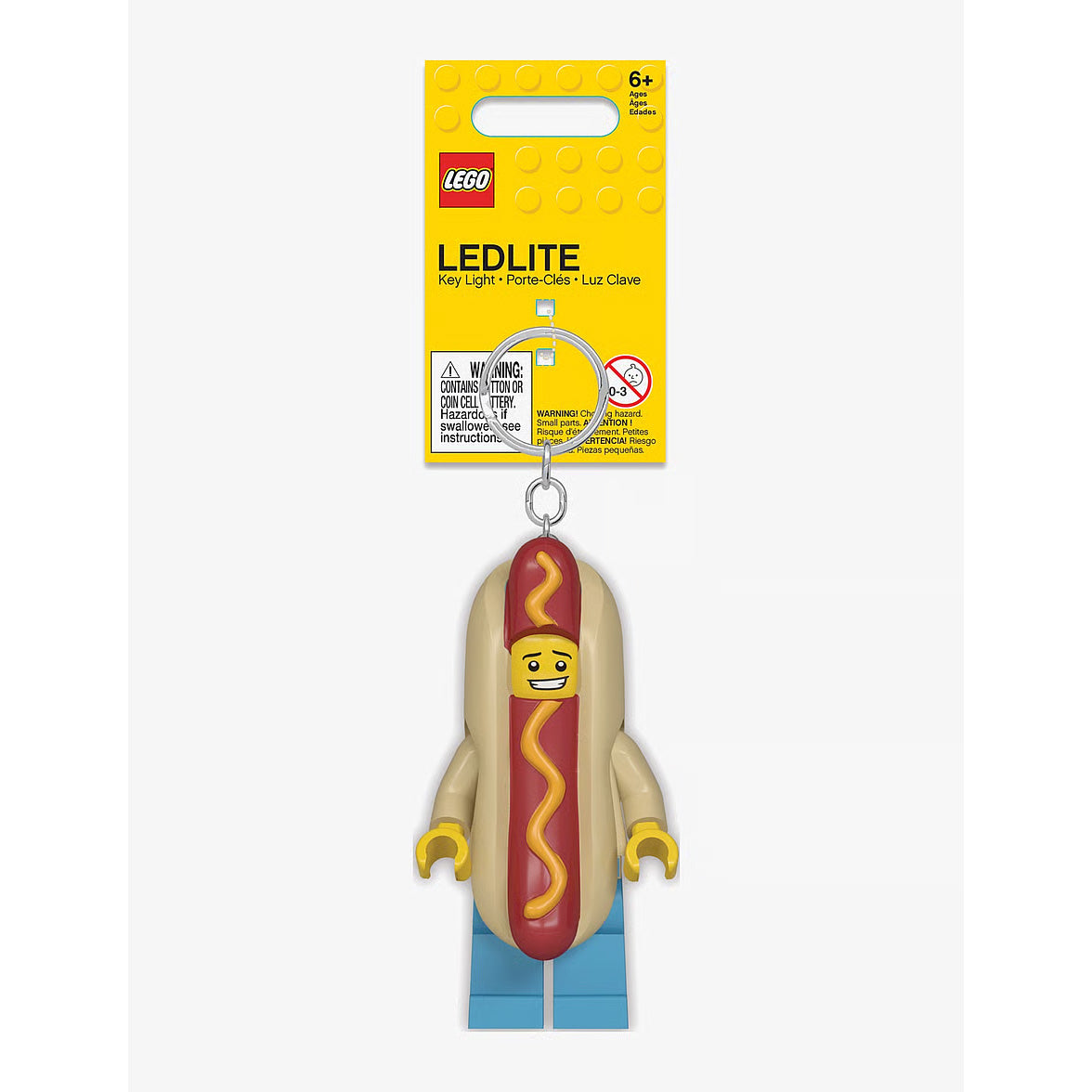 Hot Dog Guy Keychain Light