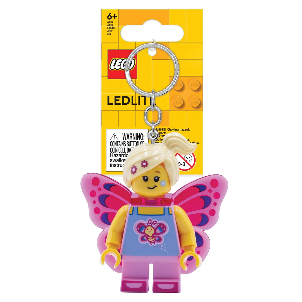 Butterfly Girl Keychain Light