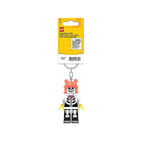 Skeleton Girl Keychain Light