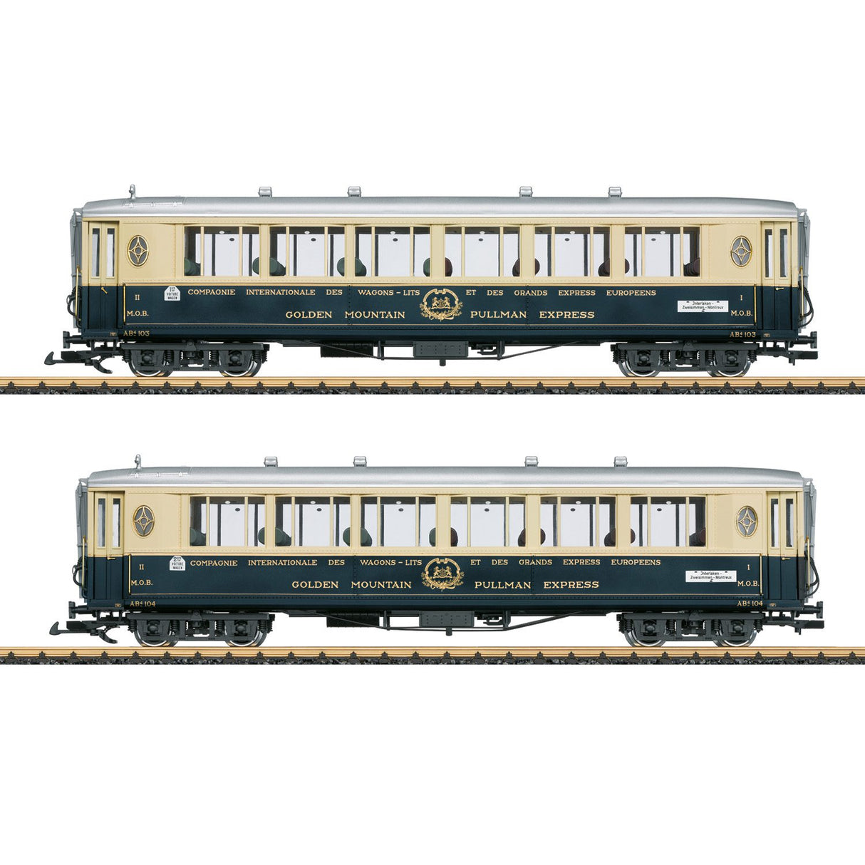 "Golden Mountain Pullman Express" Passenger Car Set 1