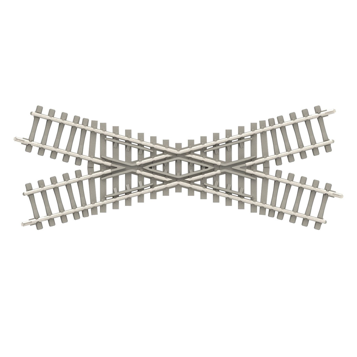 Crossing - 30° with Concrete Ties, Length 104.2 mm / 4-1/8"