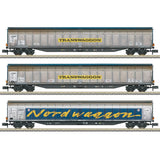 "Transwaggon" Sliding Wall Boxcar Set