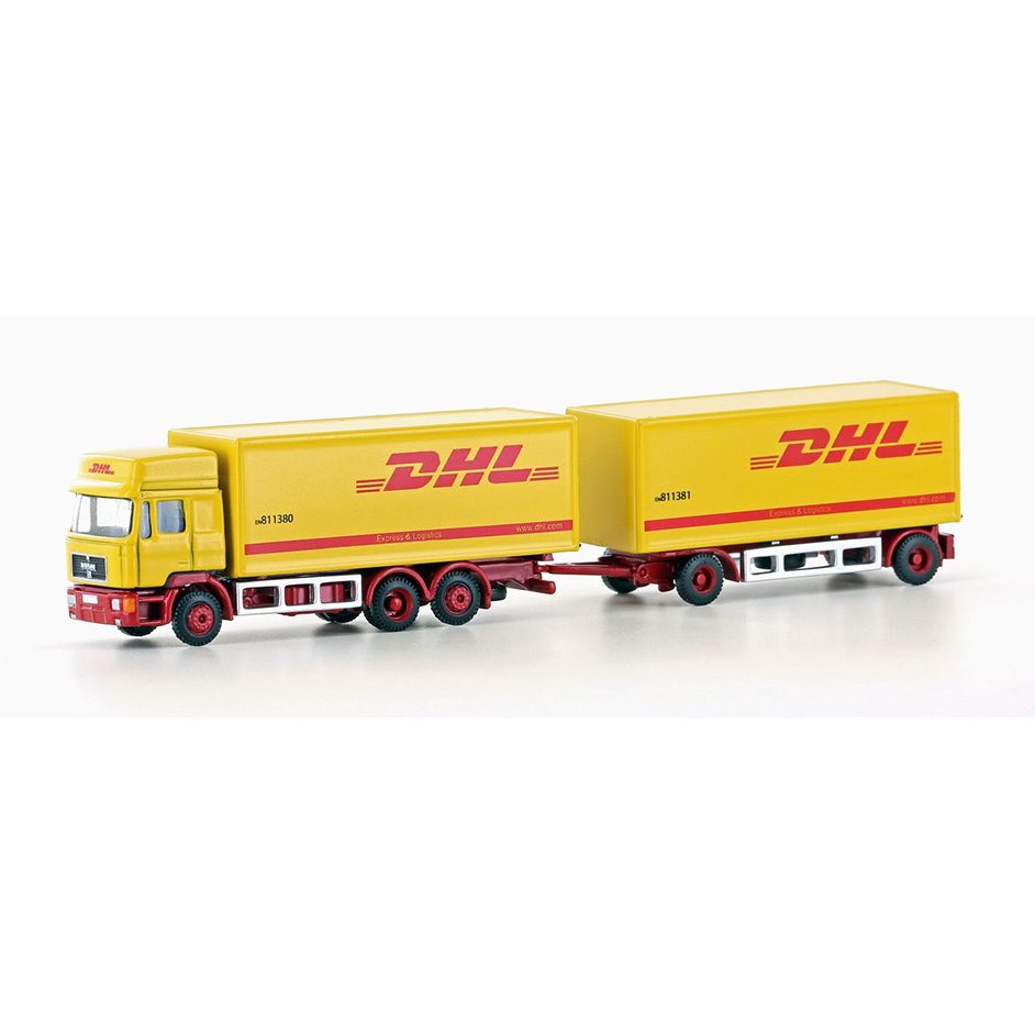 MAN F90 3-AXLE BOX TRAILER DHL