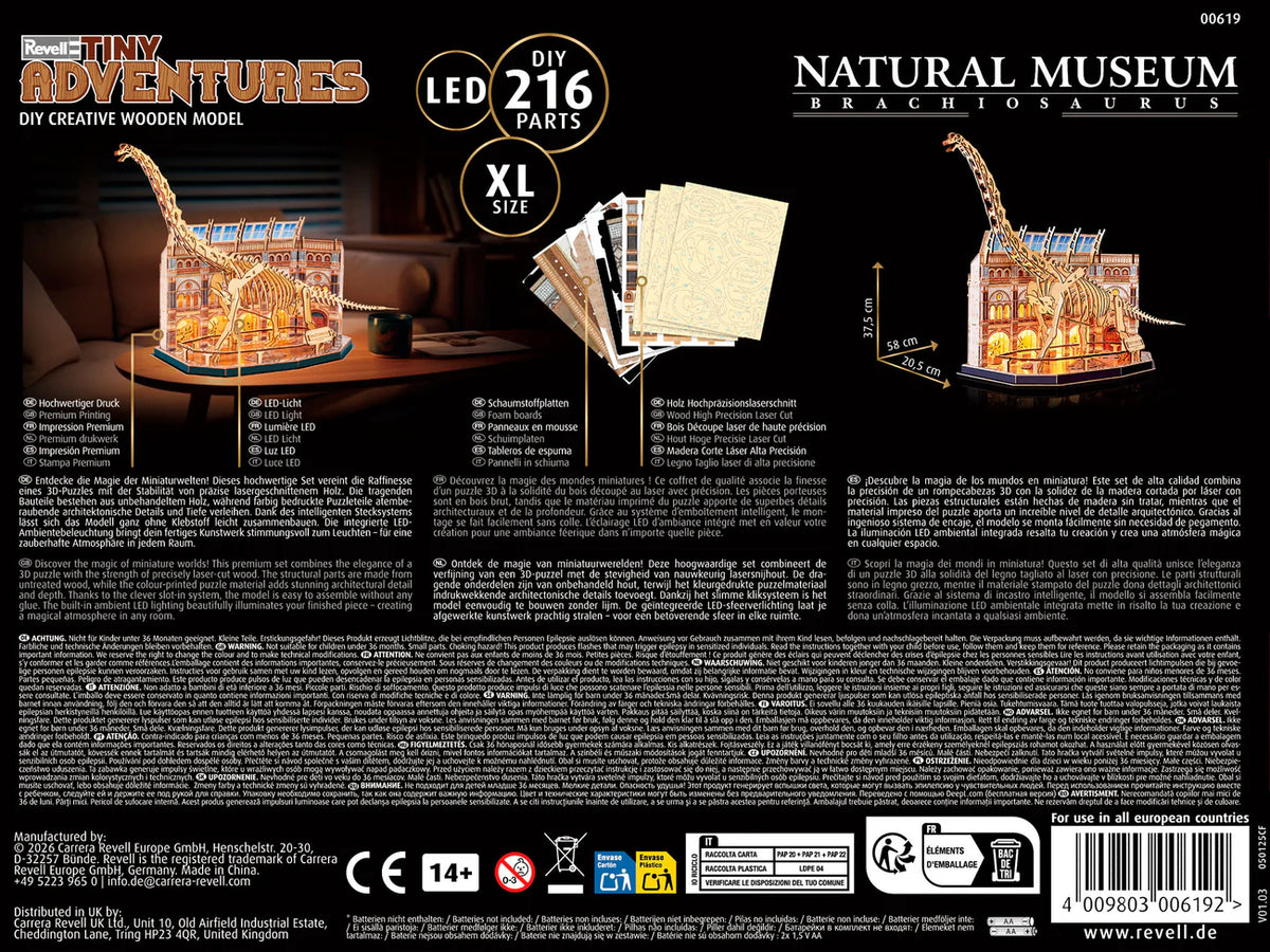 Tiny Adventures – Natural Museum Brachiosaurus Skeleton