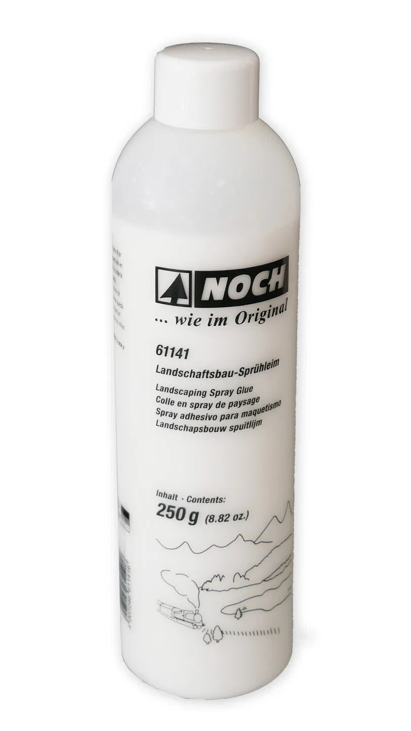 Landscaping spray glue