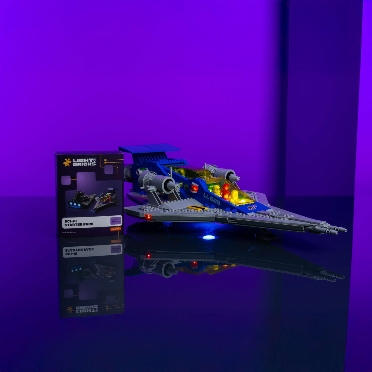 Light My Bricks (LMB) 2.0 Light Kit for LEGO SciFi Starter Pack #00500