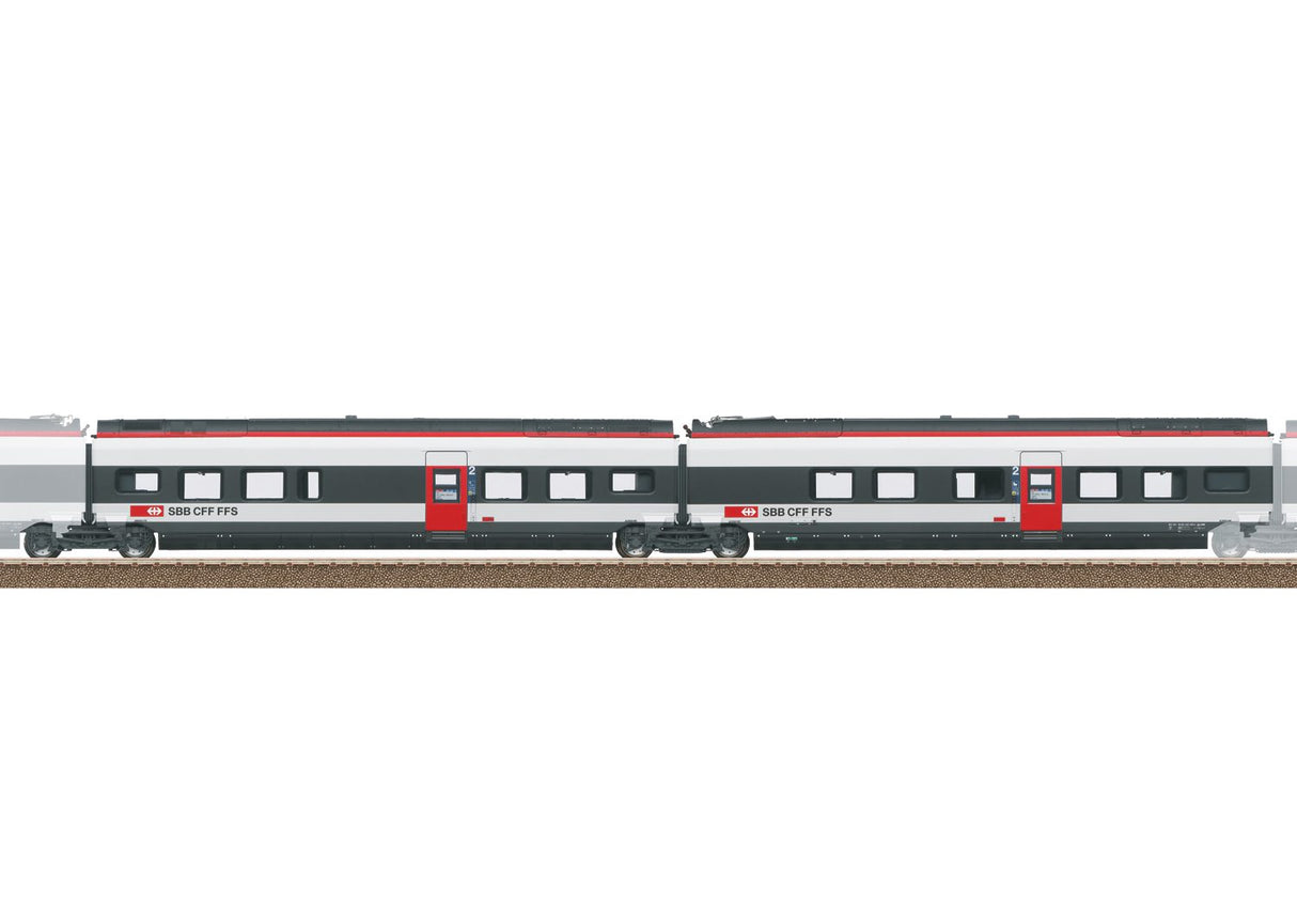 Add-On Car Set 1 for the Class RABe 501 Giruno