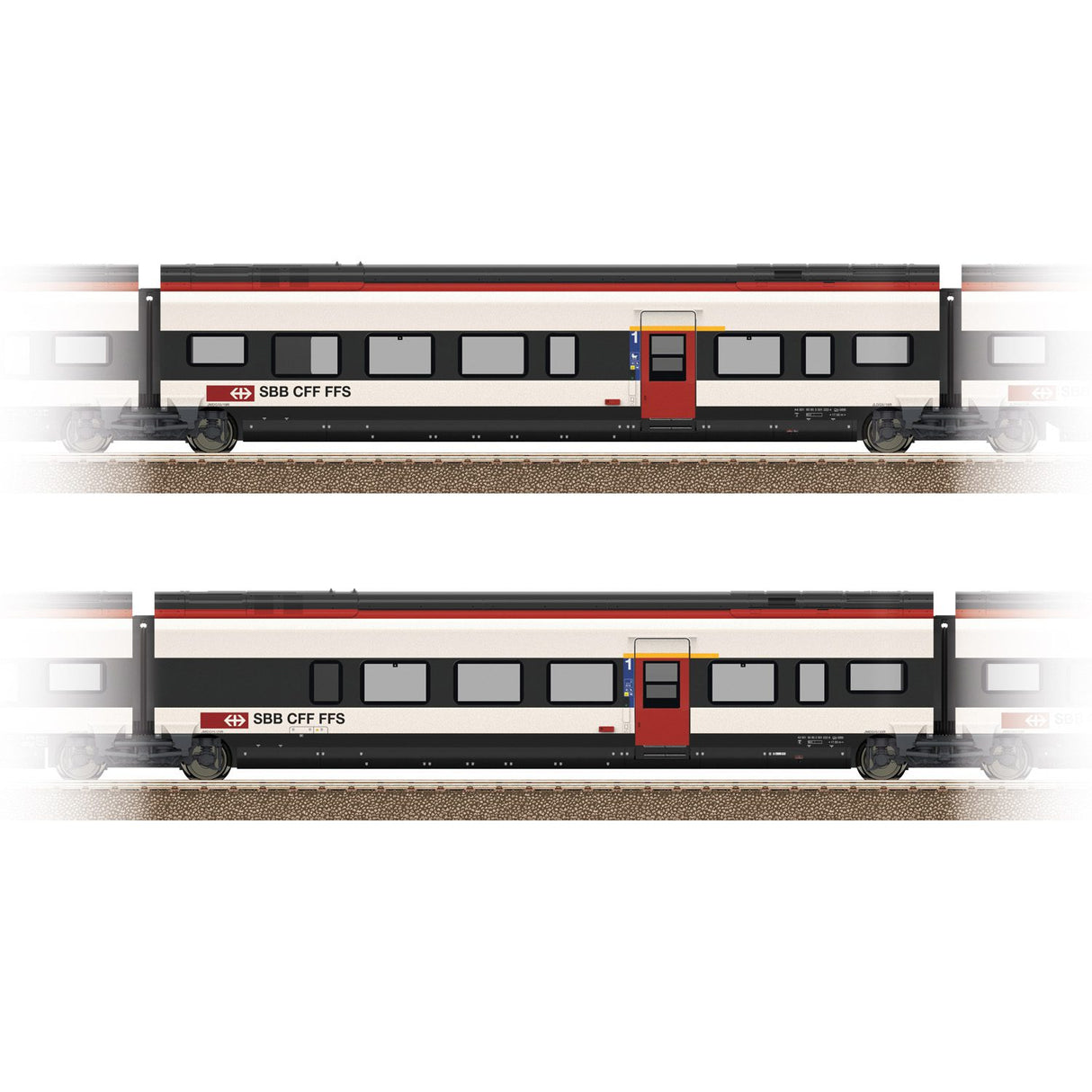 Add-On Car Set 3 for the Class RABe 501 Giruno