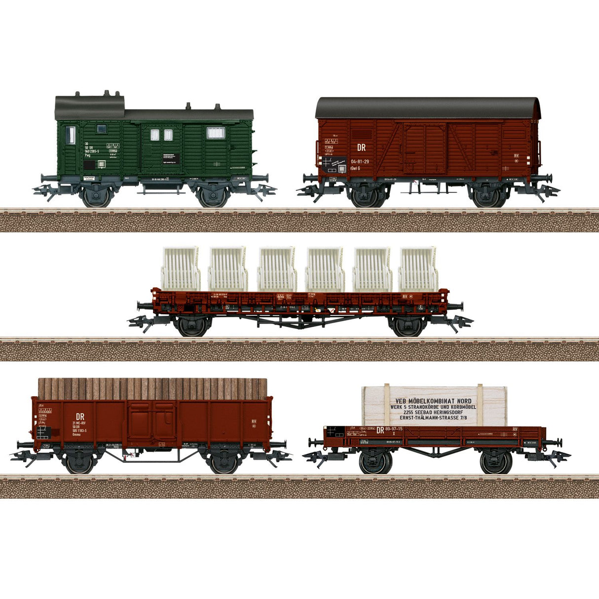 Heringsdorf Seaside Resort Freight Car Set