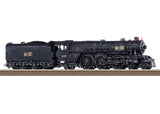 "Black Ice" Steam Locomotive with a Tender
