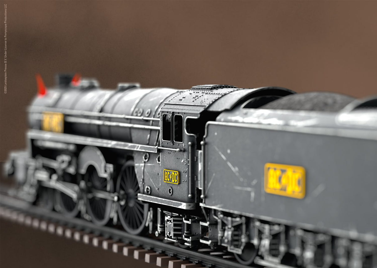 "Black Ice" Steam Locomotive with a Tender