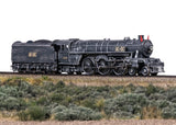"Black Ice" Steam Locomotive with a Tender