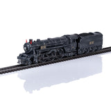 "Black Ice" Steam Locomotive with a Tender