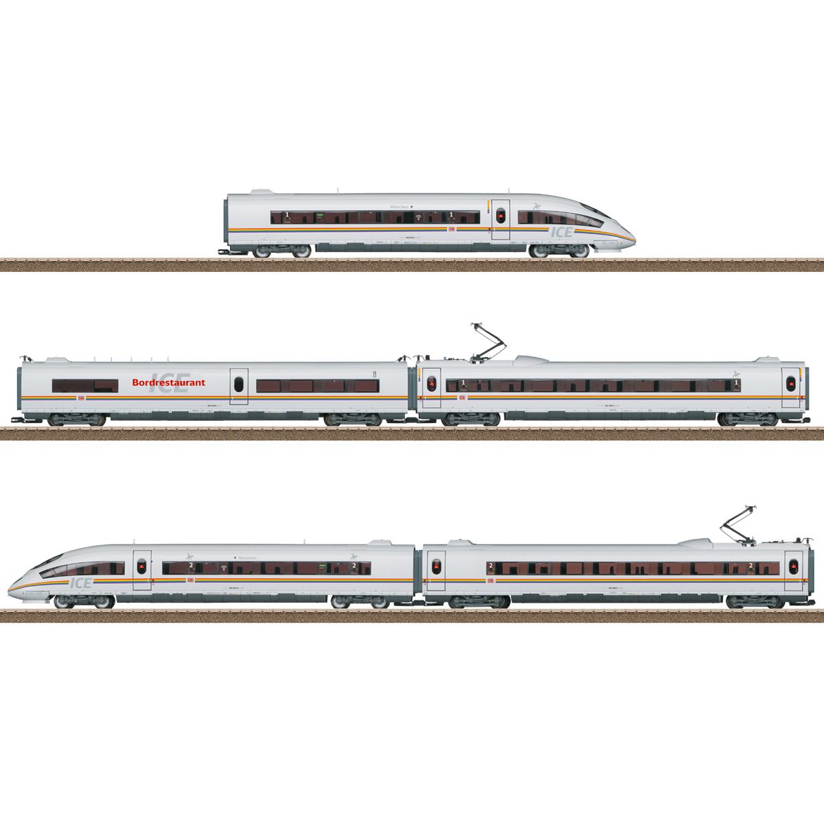 ICE 3 Powered Rail Car Train, Class 403 "Railbow"
