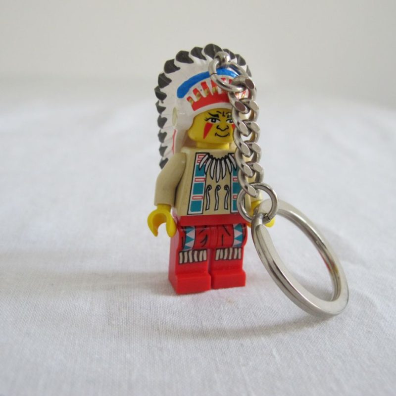 Keychain minifigure native American