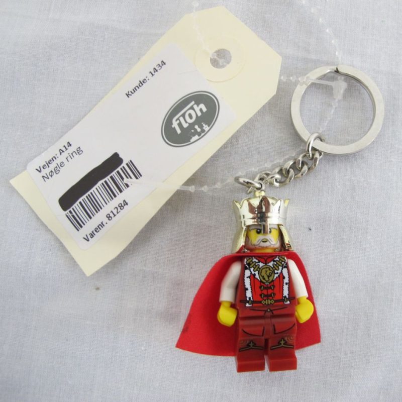 Keychain minifigure new King red attire