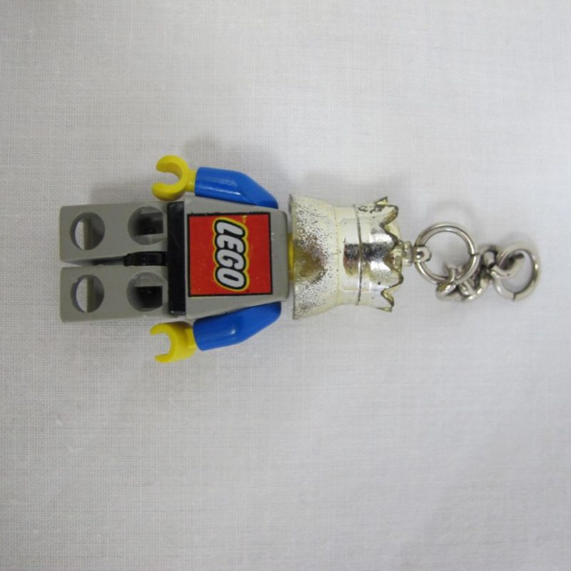 Keychain minifigure King Leo blue attire