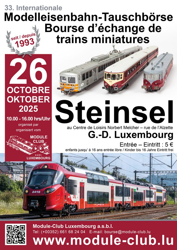 Internationale Modelleisenbahn Börse in Steinsel