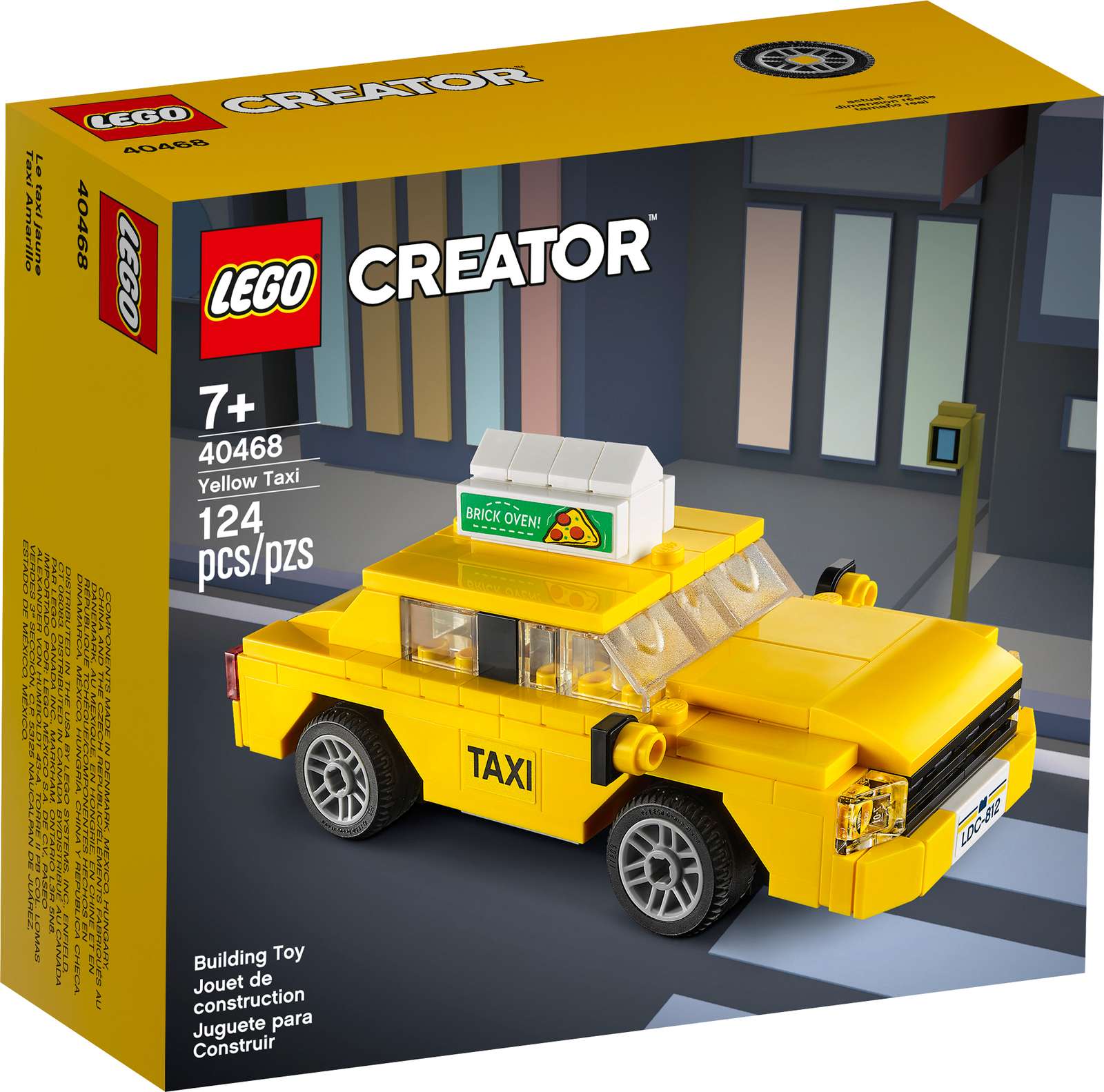 LEGO Creator Yellow Taxi 40468 Packaging