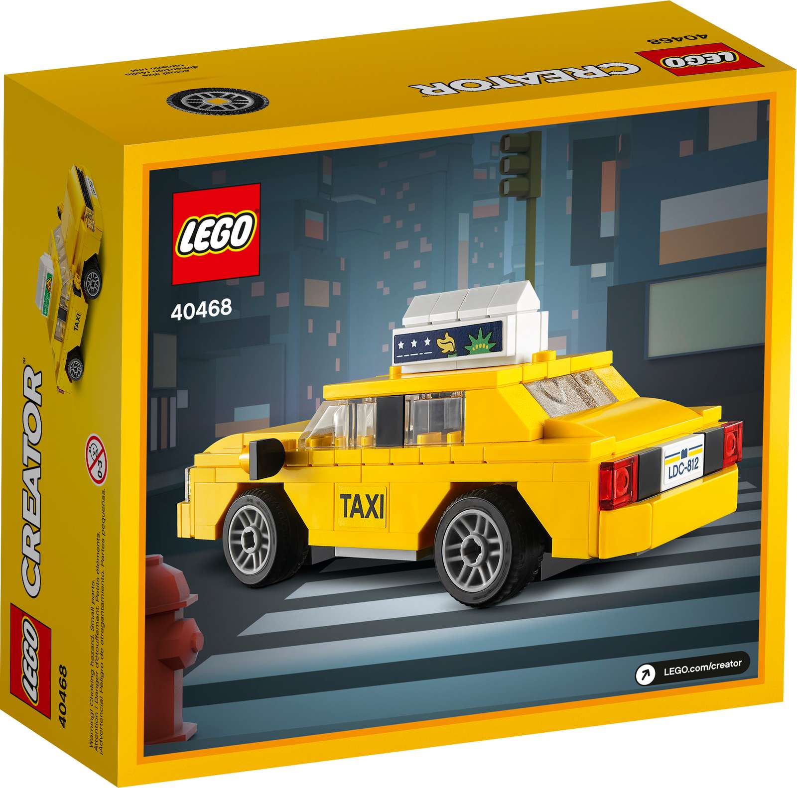 LEGO Creator Yellow Taxi 40468 Packaging