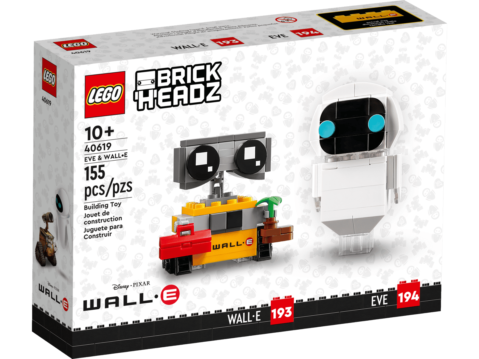 LEGO BrickHeadz EVE & WALL•E 40619 Packaging