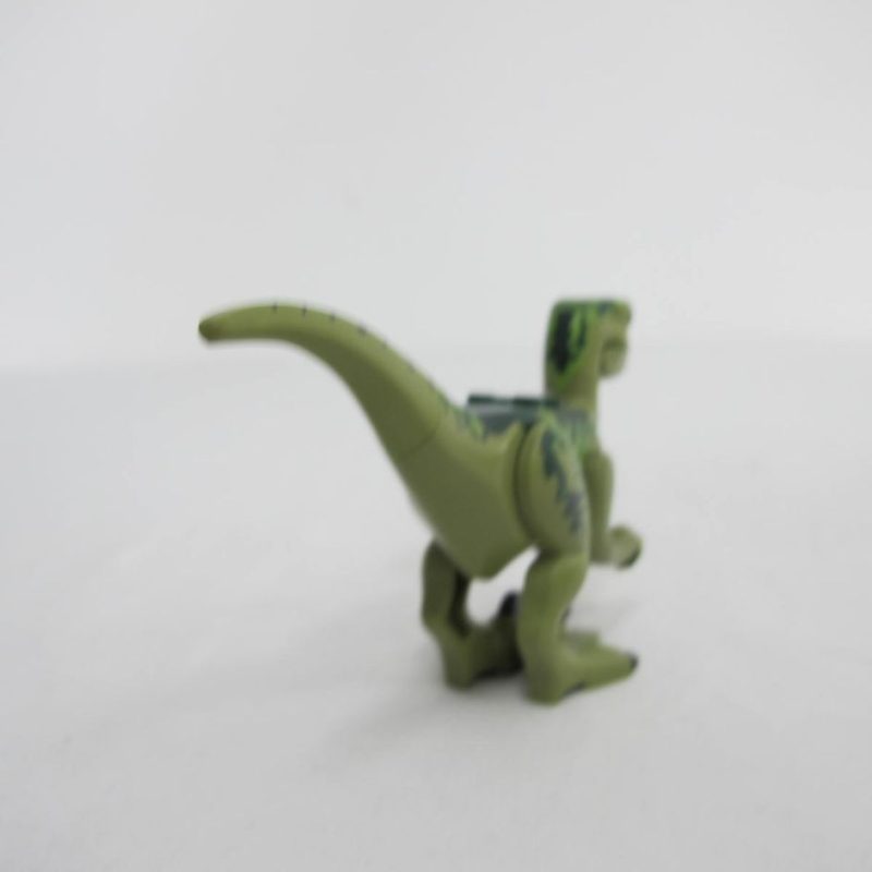 Dinosaur Raptor / Velociraptor with Dark Green Back, Lime Markings and ...