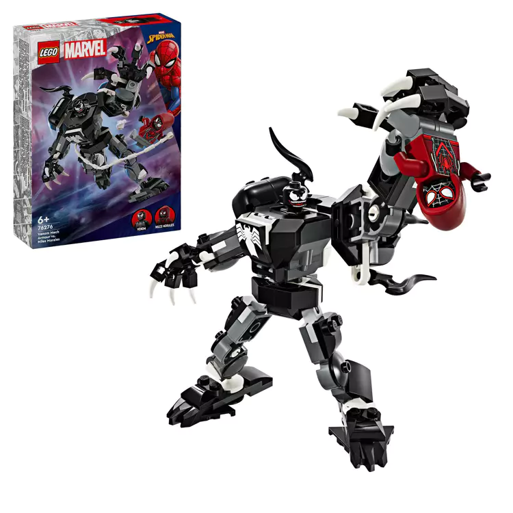 Lego Marvel 76276 Venom Mech Armor vs. Miles Morales