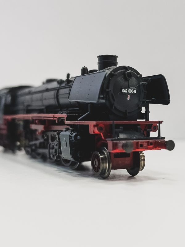 Model train black locomotive