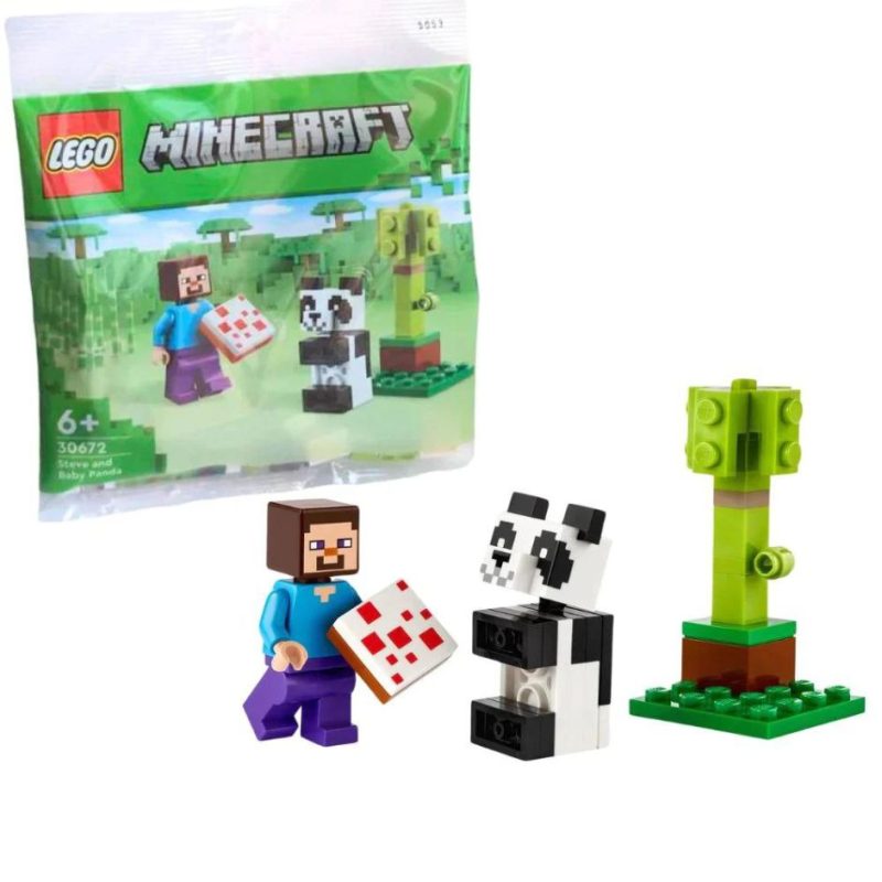 Lego Minecraft 30672 Steve and Baby Panda