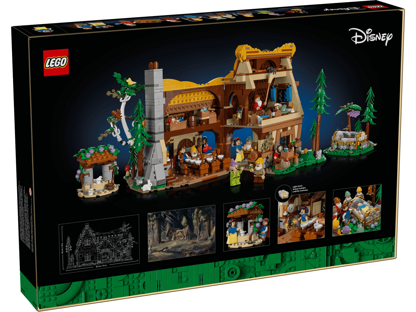 LEGO Disney Snow White and the Seven Dwarfs' Cottage 43242 Packaging