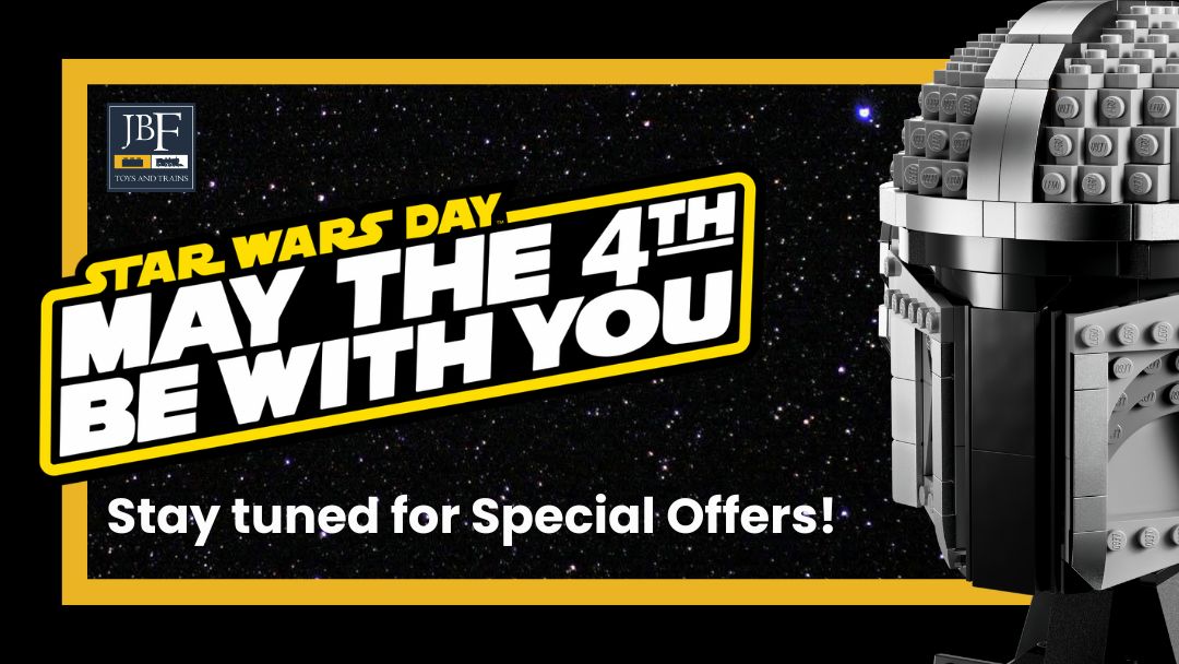 Star Wars Day Announcement at JBF Toys & Trains on May 4th 2024