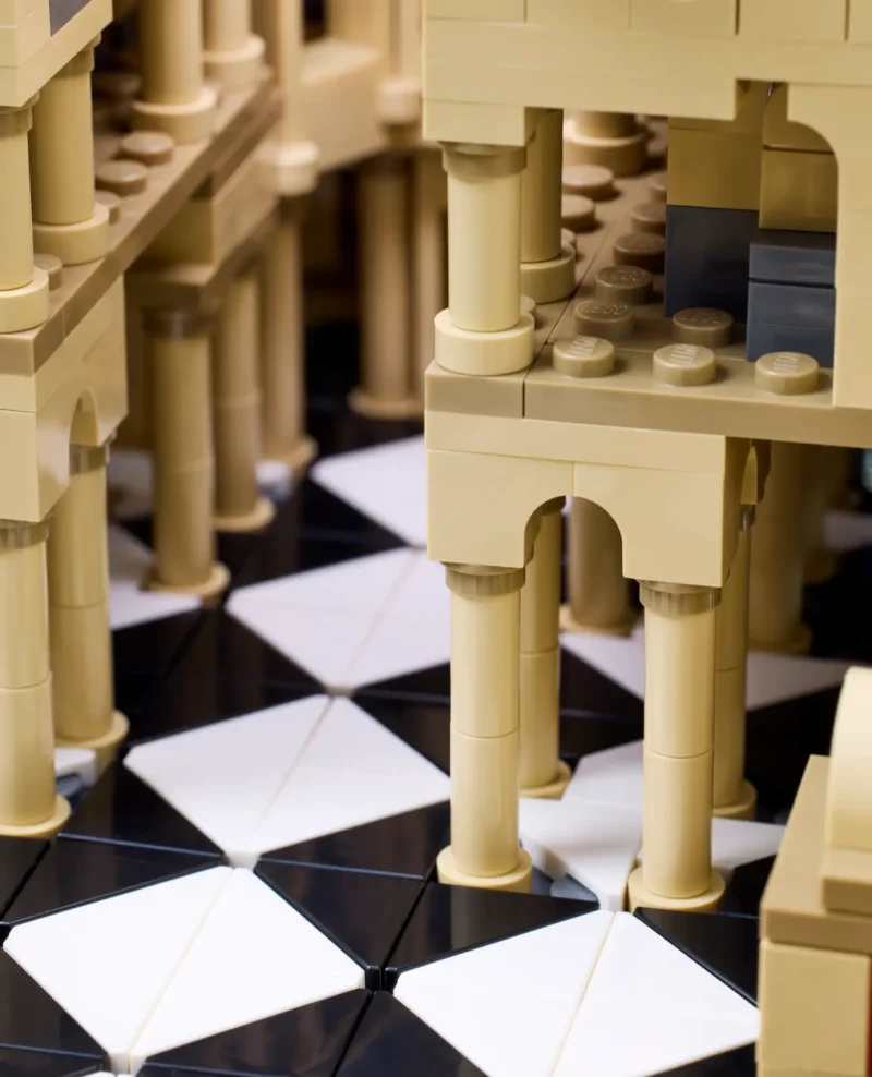 LEGO Architecture 21061 - Notre-Dame de Paris close up of the interior