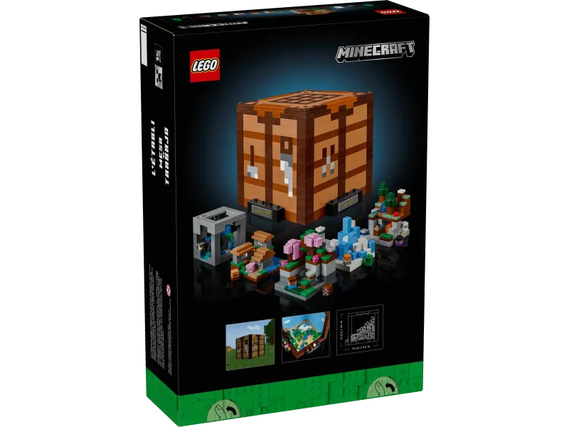 LEGO Minecraft 21265 The Crafting Table box backside