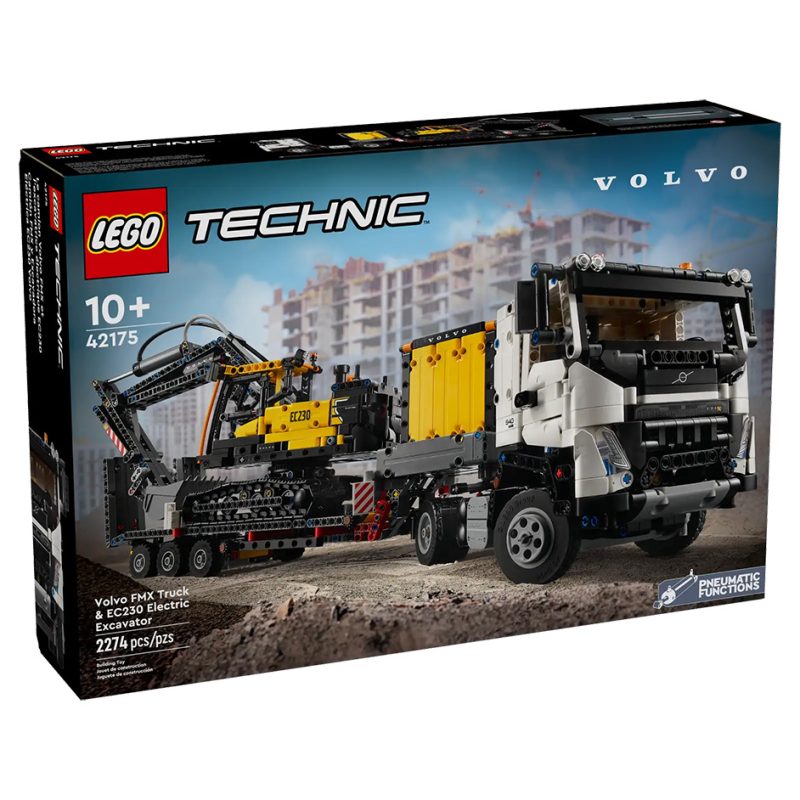 LEGO Technic 42175 Volvo FMX Truck & EC230 Electric Excavator box
