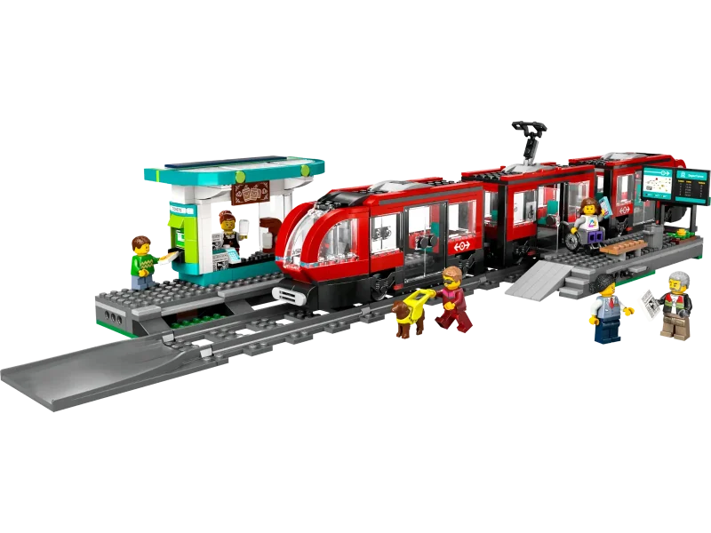 LEGO City 60423 Downtown Streetcar and Station