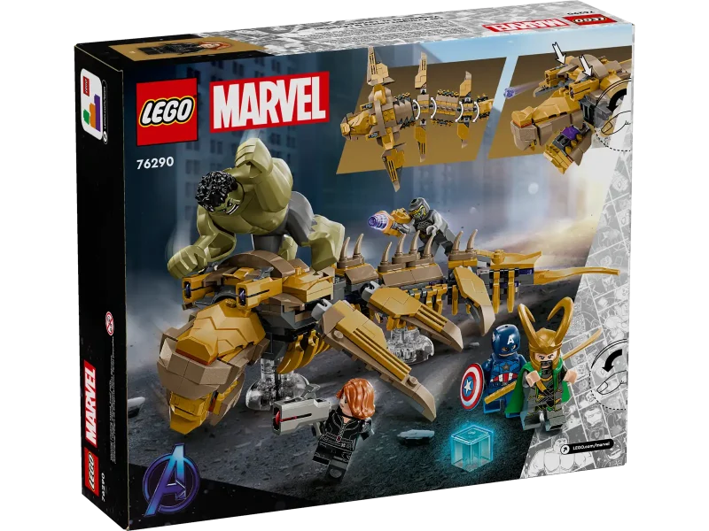 LEGO Marvel 76290 The Avengers vs. The Leviathan box