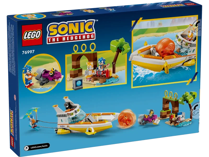 LEGO Sonic the Hedgehoc 76997 Tails' Adventure Boat box