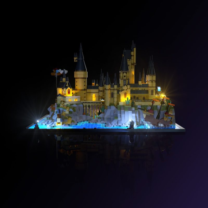 Light My Bricks Light kit for LEGO 76419 Harry Potter Hogwarts Castle and Grounds - Front