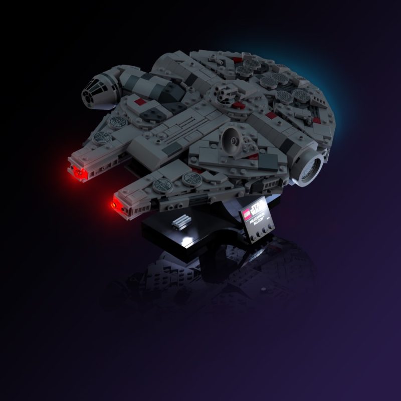 Light My Bricks Light Kit for LEGO 75375 Star Wars Millennium Falcon - Rear 3-4
