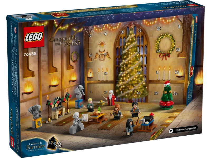 LEGO Harry Potter Advent Calendar 2024 box backside