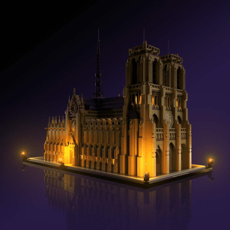 Light My Bricks 2.0 Light Kit for LEGO 21061 Notre-Dame de Paris