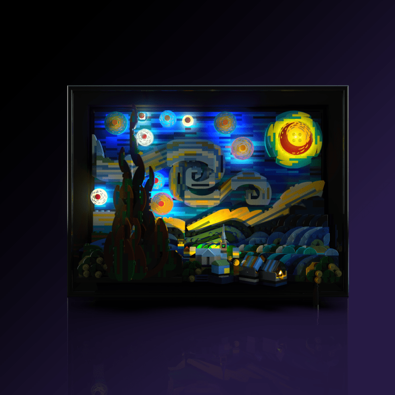 Light My Bricks 2.0 Light Kit for LEGO 21333 Vincent van Gogh - The Starry Night