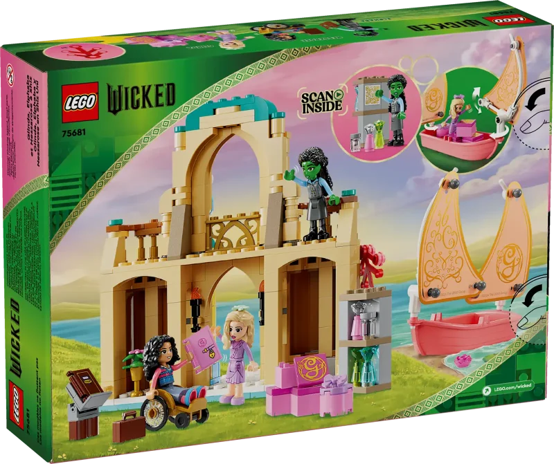 LEGO Wicked 75681 Glinda, Elphaba & Nessarose at Shiz University box