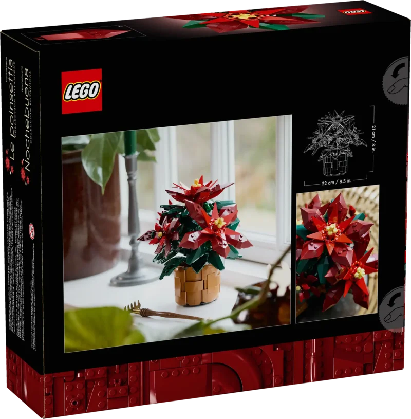 LEGO Icons 10370 Poinsettia Packaging