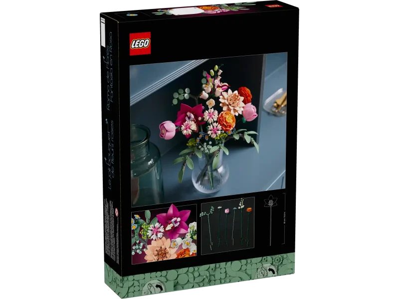 LEGO Botanical Collection 10342 Pretty Pink Flower Bouquet Packaging