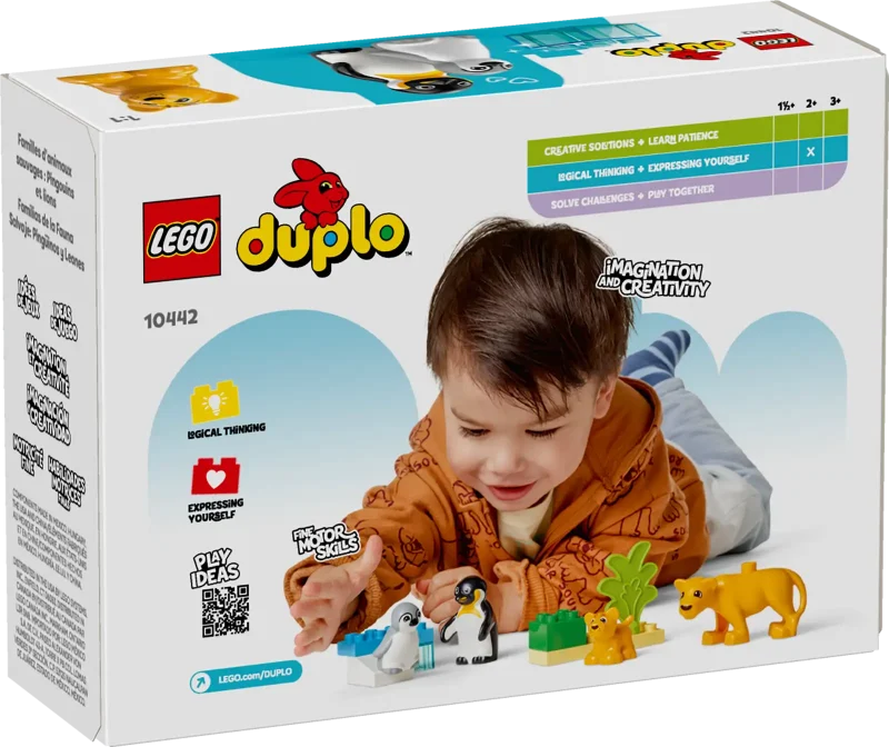 LEGO DUPLO 10442 Wild Animal Families: Penguins & Lions Packaging