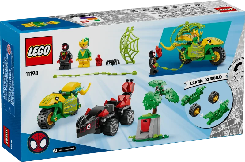 LEGO Marvel 11198 Spin and Electro Dinosaur Vehicle Chase Packaging