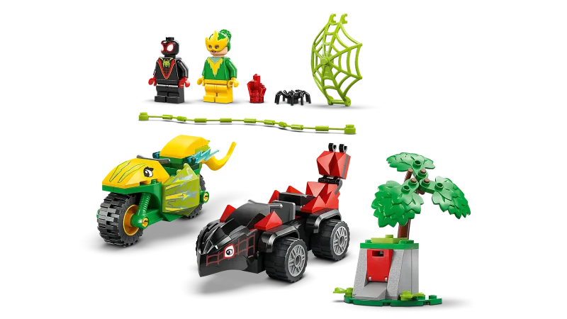 LEGO Marvel 11198 Spin and Electro Dinosaur Vehicle Chase